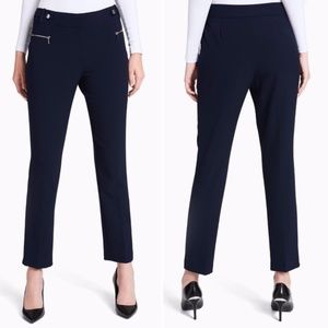 Calvin Klein Navy Blue Straight Leg Zip Pant NWOT